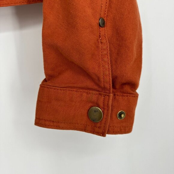 Urban Outfitters Gigi Cropped Gas Jacket Little Fires Everywhere Rust Medium - Picture 5 of 12